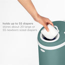 Ubbi - Steel Diaper Pail, Odor Locking, No Special Bag Required, Open Water Image 9