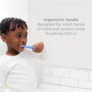 Ubbi - Toddler Training Toothbrush Set, Soft Bristled & Gentle, Green Zest & Smoothie Purple Image 4