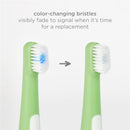Ubbi - Toddler Training Toothbrush Set, Soft Bristled & Gentle, Green Zest & Smoothie Purple Image 5