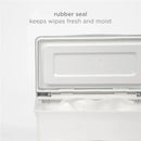 Ubbi - Wipes Dispenser with Weighted Plate and Secure Seal, Taupe Image 3