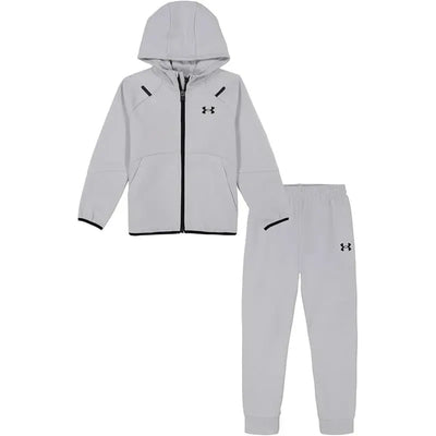Under Armour - Baby Long Sleeve Unstoppable Knit Set, Mod Gray Image 1