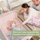 Unilove - Hug Me Plus 3-In-1 Bedside Sleeper, Plum Pink Image 7