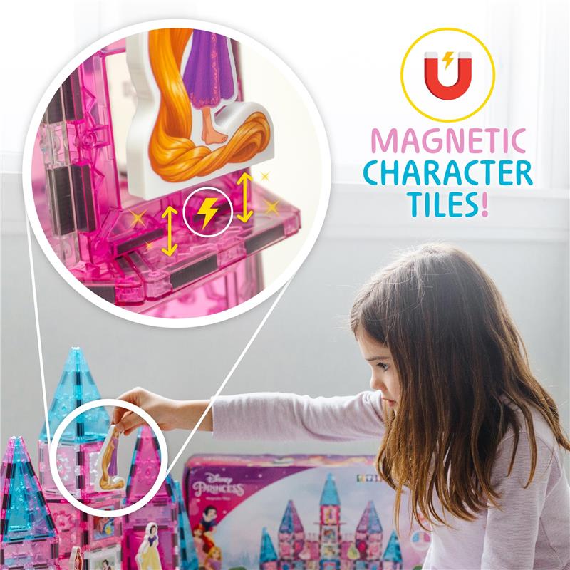 United Pacific Designs 24Pk Tytan Disney PrincessTower Magnetic Tile Kit Image 4