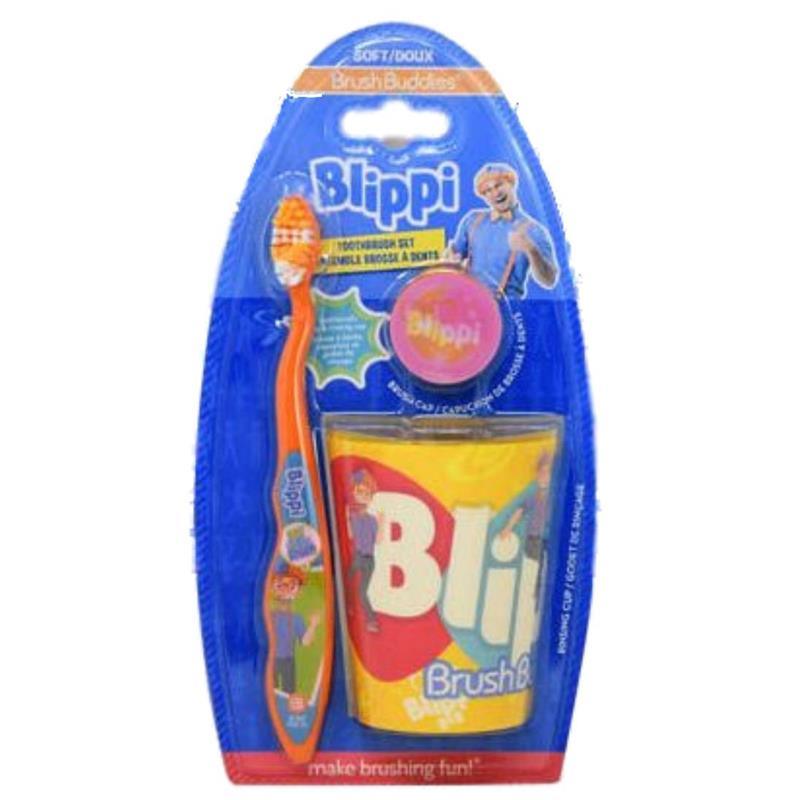 United Pacific Designs - Blippi Manual Toothbrush Gift Set Image 1