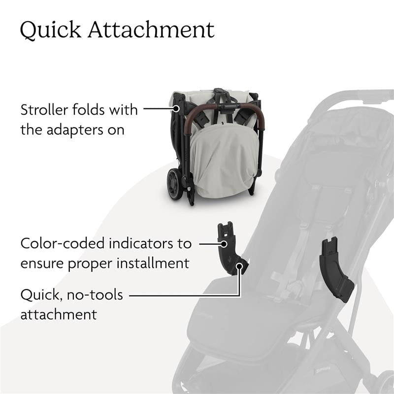 Uppababy - Adapters For Minu V3 - (Compatible with all Mesa and Aria car seats) Image 4