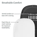 UPPAbaby - Bassinet V3, Compatible with Vista, Cruz, Ridge, Minu Strollers, Greyson (Charcoal Mélange/Carbon Frame) Image 3
