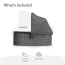 UPPAbaby - Bassinet V3, Compatible with Vista, Cruz, Ridge, Minu Strollers, Greyson (Charcoal Mélange/Carbon Frame) Image 4