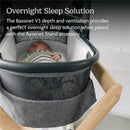 UPPAbaby - Bassinet V3, Compatible with Vista, Cruz, Ridge, Minu Strollers, Greyson (Charcoal Mélange/Carbon Frame) Image 5