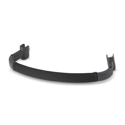 Bumper bar for Uppababy Ridge stroller, featuring a sleek black design with mounting clips on each end.