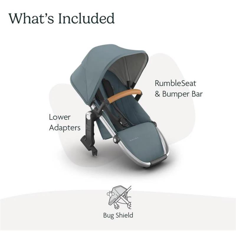 Uppababy - Callum Vista V3 Stroller | Callum Rumbleseat | Upper Adapters Image 12