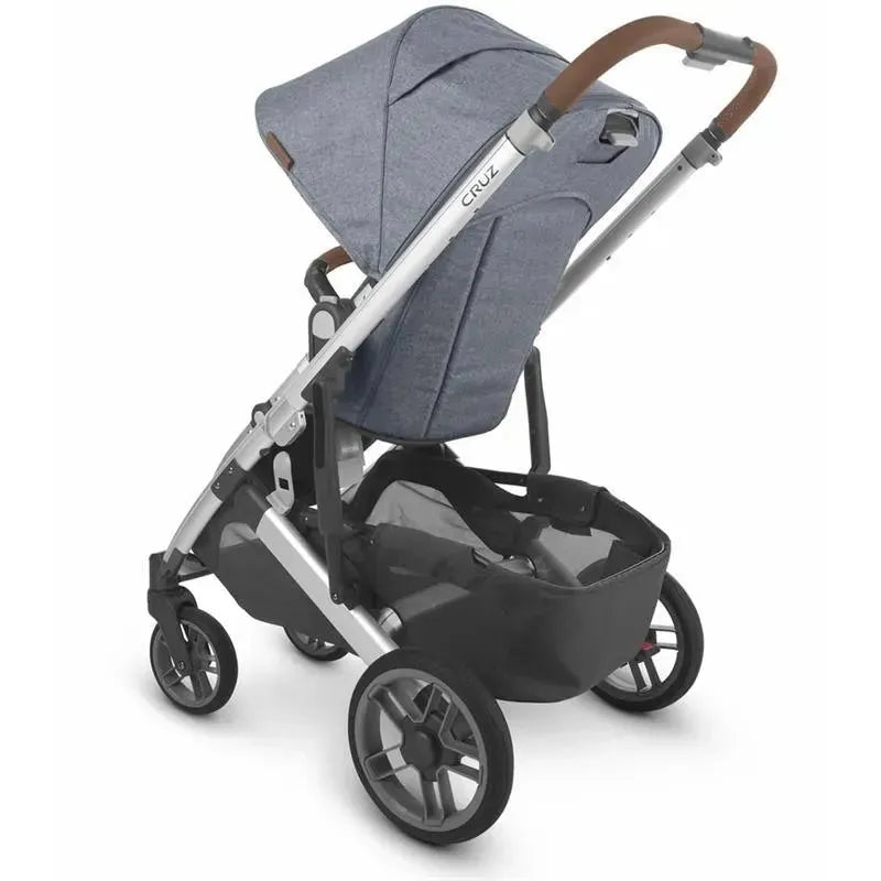 Uppababy - Cruz Stroller V2, Gregory (Blue Melange/Silver/Saddle Leather) Image 4