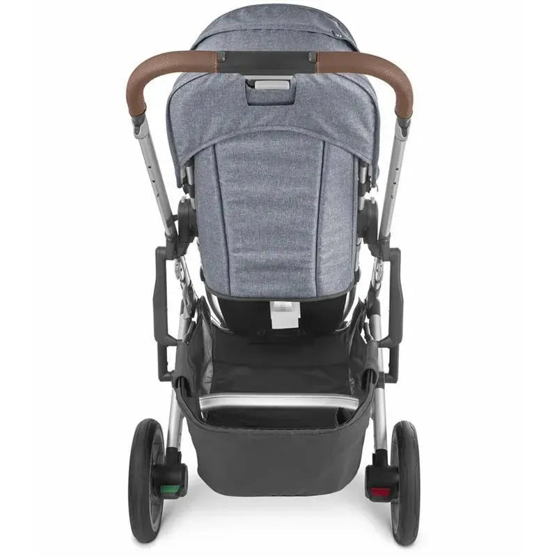 Uppababy Cruz Stroller V2, Gregory (Blue Melage/Silver/Saddle Learher) Image 5