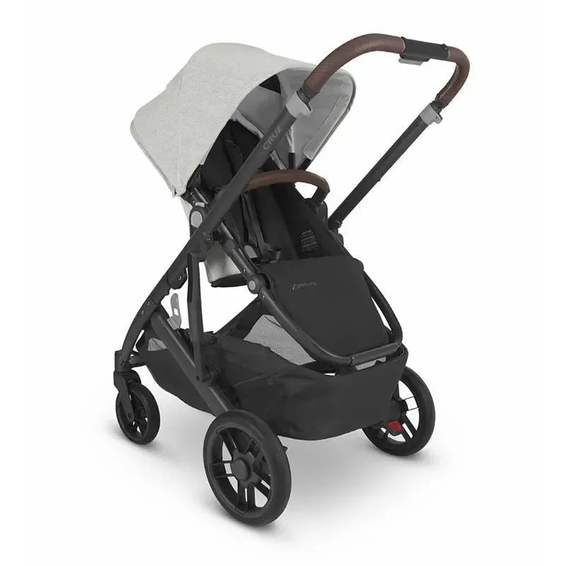 Uppababy - Cruz V2 Stroller, Anthony (Carbon/Chestnut Leather/White & Grey Chenille) Image 7