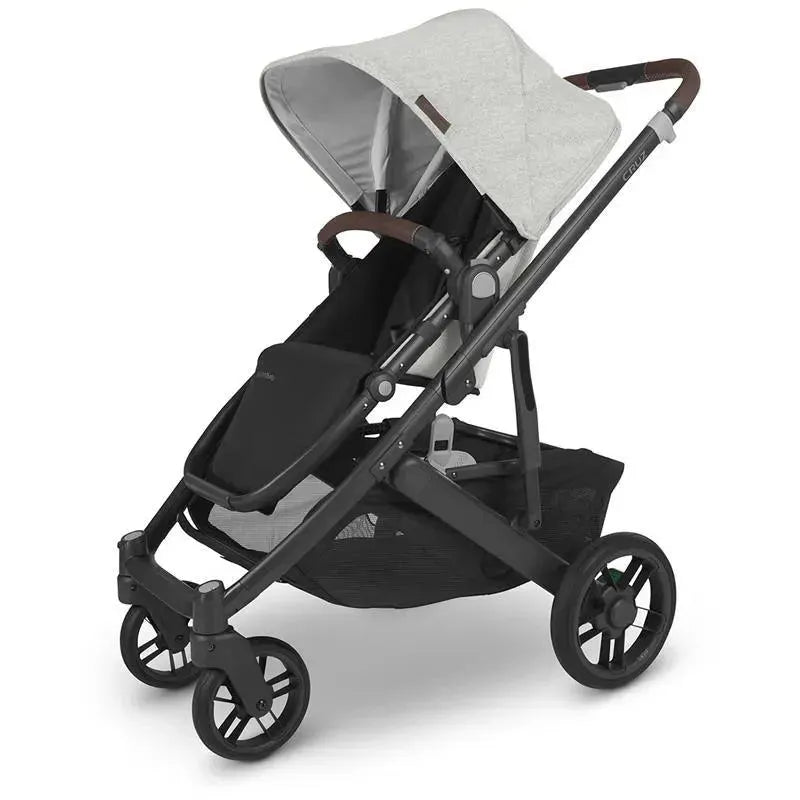 Uppababy - Cruz V2 Stroller, Anthony (Carbon/Chestnut Leather/White & Grey Chenille) Image 1