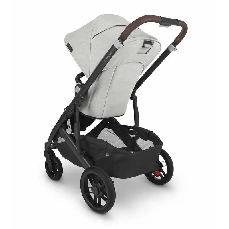 Uppababy - Cruz V2 Stroller, Anthony (Carbon/Chestnut Leather/White & Grey Chenille) Image 3