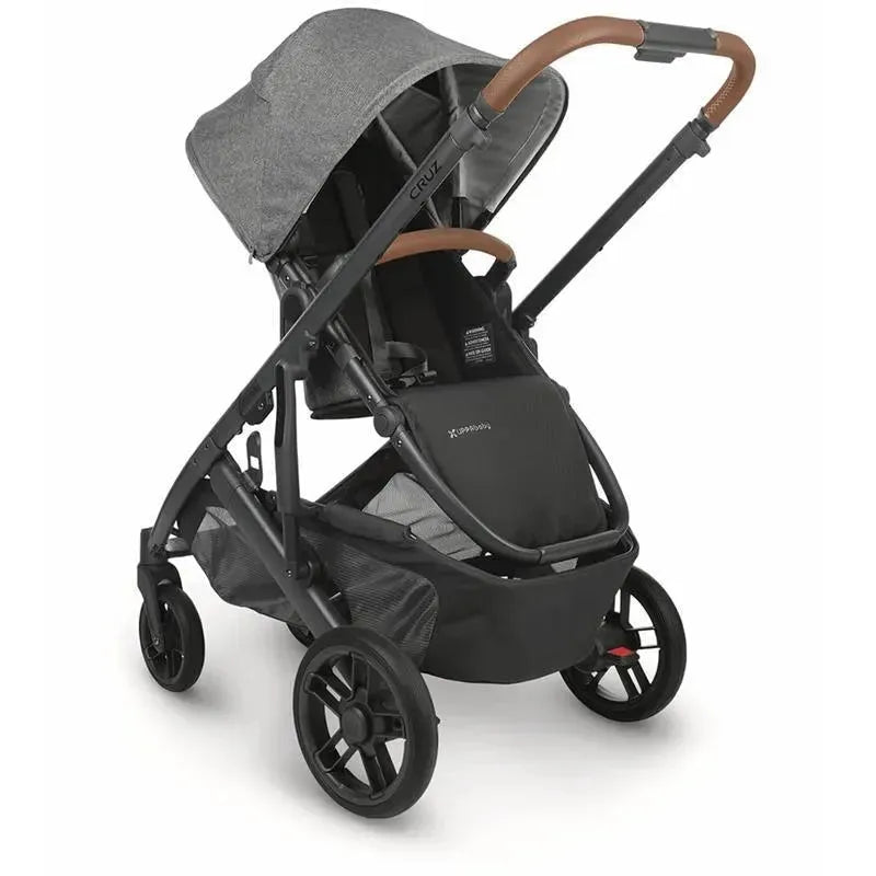 Uppababy - Cruz V2 Stroller, Greyson (Charcoal Melange/Carbon/Saddle Leather) Image 4