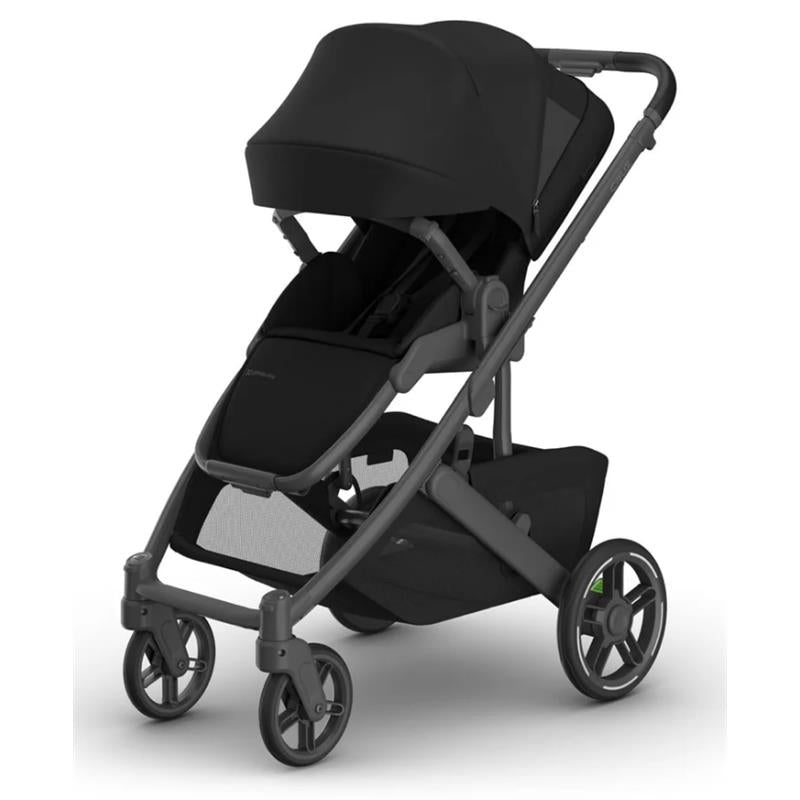 Uppababy Cruz V3 Stroller, James (Black/Carbon Frame/Black Leather) Image 2