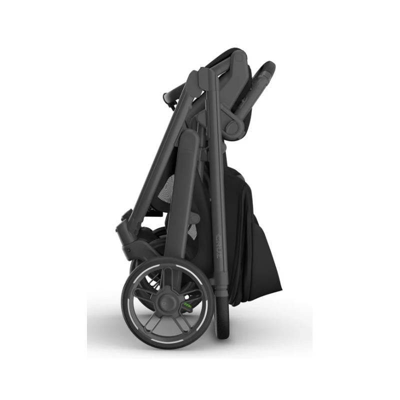 Uppababy Cruz V3 Stroller, James (Black/Carbon Frame/Black Leather) Image 5