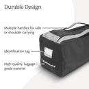 Durable UPPAbaby G-Series Stroller Travel Bag with multiple handles, identification tag, and high-quality material.