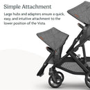 Uppababy - Jake Vista V3 Stroller | Jake Rumbleseat | Upper Adapters Image 10