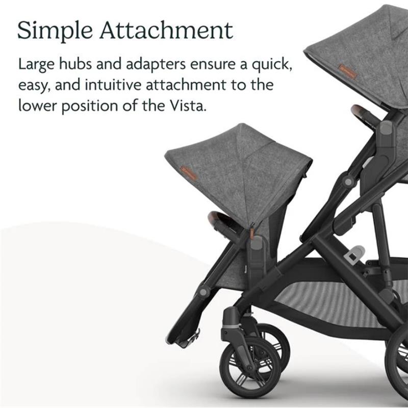 Uppababy - Jake Vista V3 Stroller | Jake Rumbleseat | Upper Adapters Image 10