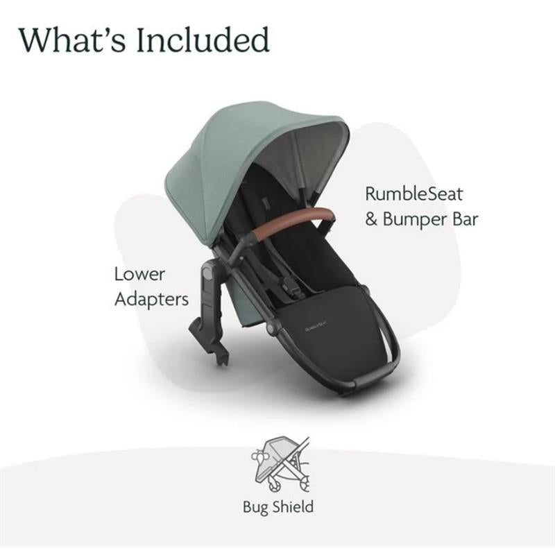Uppababy - Kenzi Vista V3 Stroller | Kenzi Rumbleseat | Upper Adapters Image 8