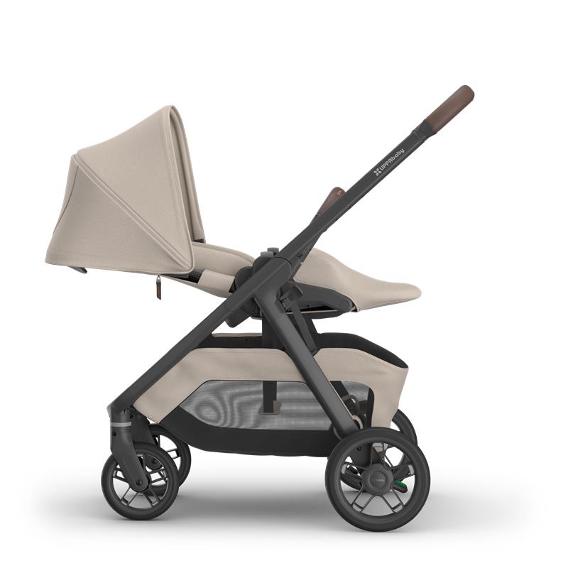 Uppababy Kona Stroller, Ada (Sandstone Mélange/Carbon Frame/Chestnut Leather) Image 3