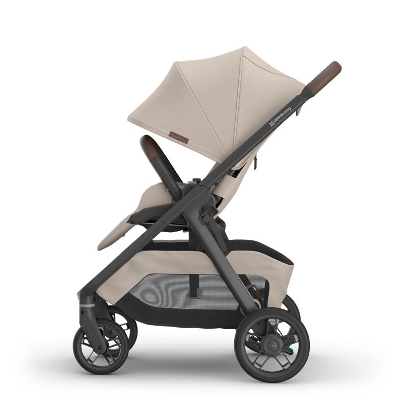 Uppababy Kona Stroller, Ada (Sandstone Mélange/Carbon Frame/Chestnut Leather) Image 5