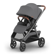 Uppababy Kona Stroller & Bassinet V3 Bundle in Rowan (Graphite) featuring a large canopy and a sleek design.