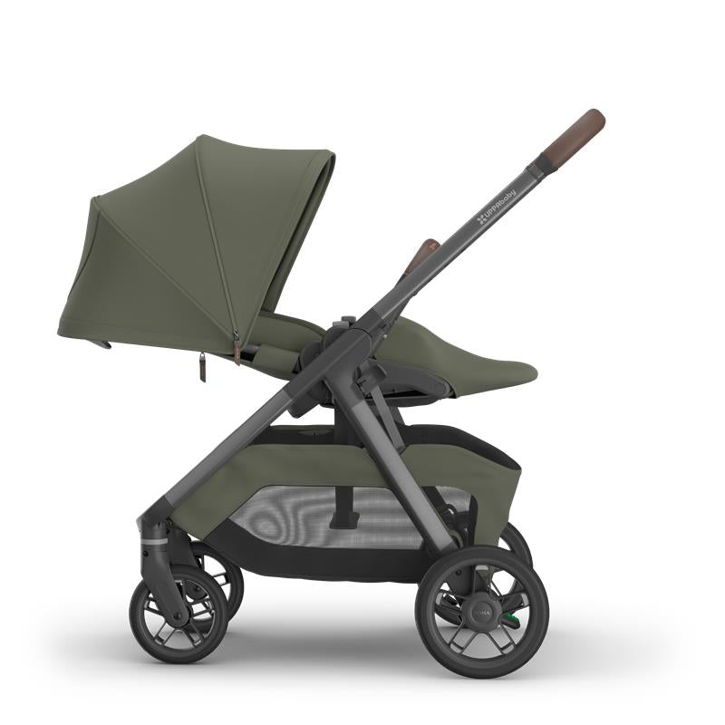 Uppababy Kona Stroller, Evelyn (Meadow Green/Graphite Frame/Chestnut Leather) Image 4