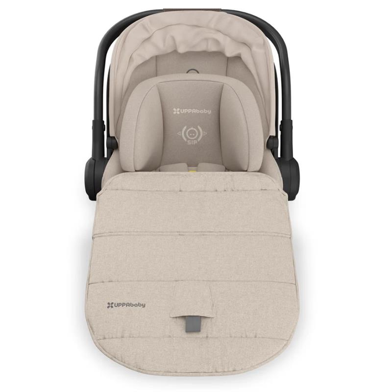 Uppababy Mesa V3 Infant Car Seat Ada, Sandstone Melange | Chestnut Leather Image 7