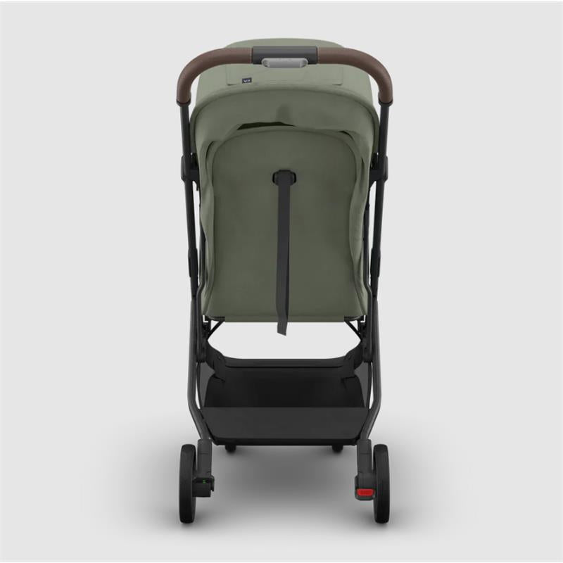 Uppababy Minu V3 Compact Stroller, Evelyn, Meadow Green | Carbon Frame | Chestnut Leather Image 12