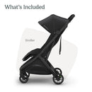 Uppababy Minu V3 Compact Stroller, Jake (Charcoal/Carbon Frame/Black Leather) Image 6