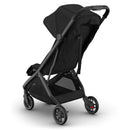 Uppababy Minu V3 Compact Stroller, James (Black/Carbon Frame/Black Leather) Image 2