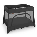 UPPAbaby Remi V2 Playard in Mason Black Soft Knit, featuring a mesh side panel design and a portable, collapsible frame.