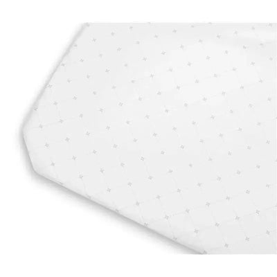 Waterproof mattress cover from Uppababy, featuring a white fabric with a textured pattern.