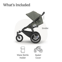 UPPAbaby Ridge V2 Jogging Stroller, Evelyn (Meadow Green/Carbon Frame) Image 2