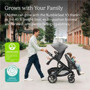 Uppababy - Rumbleseat V3, Owen (Mocha Mélange/Carbon Frame/Chestnut Leather) Image 3