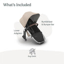 Uppababy - Rumbleseat V3 Second Lower Seat, Declan (Oat Mélange/Silver Frame/Chestnut Leather) Image 6