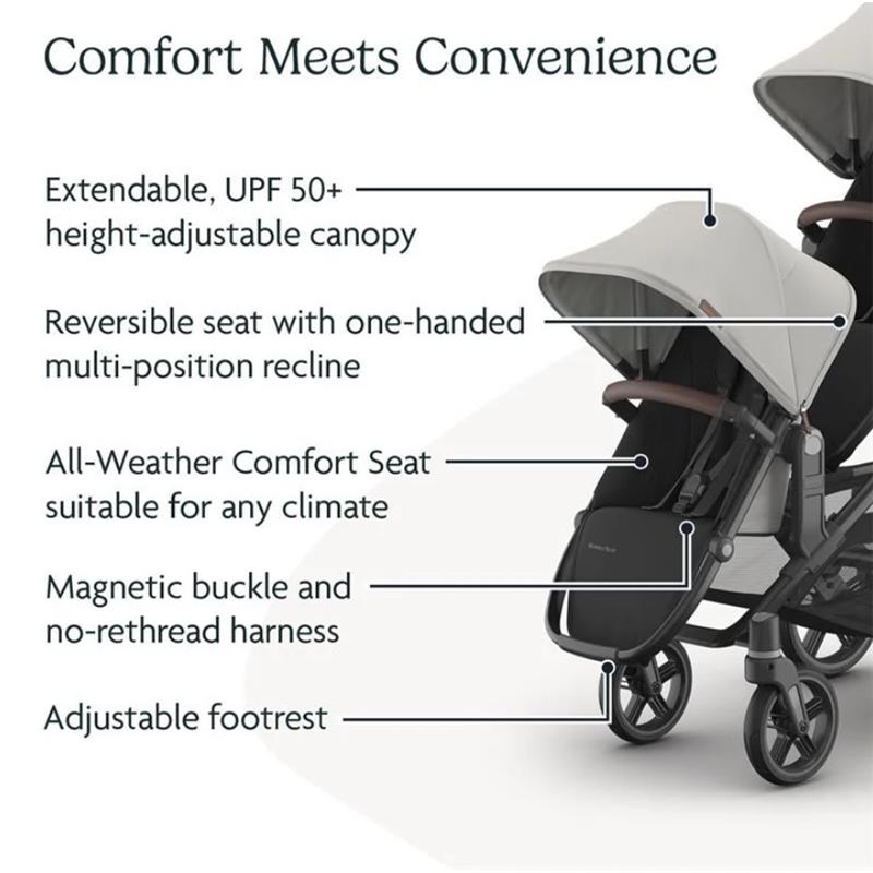 Uppababy - Savannah Vista V3 Stroller | Savannah Rumbleseat | Upper Adapters  Image 11