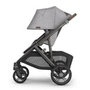 UPPAbaby Vista V3 Single-to-Double Stroller, Beau (Grey Chenille/Graphite Frame/Chestnut Leather) Image 5