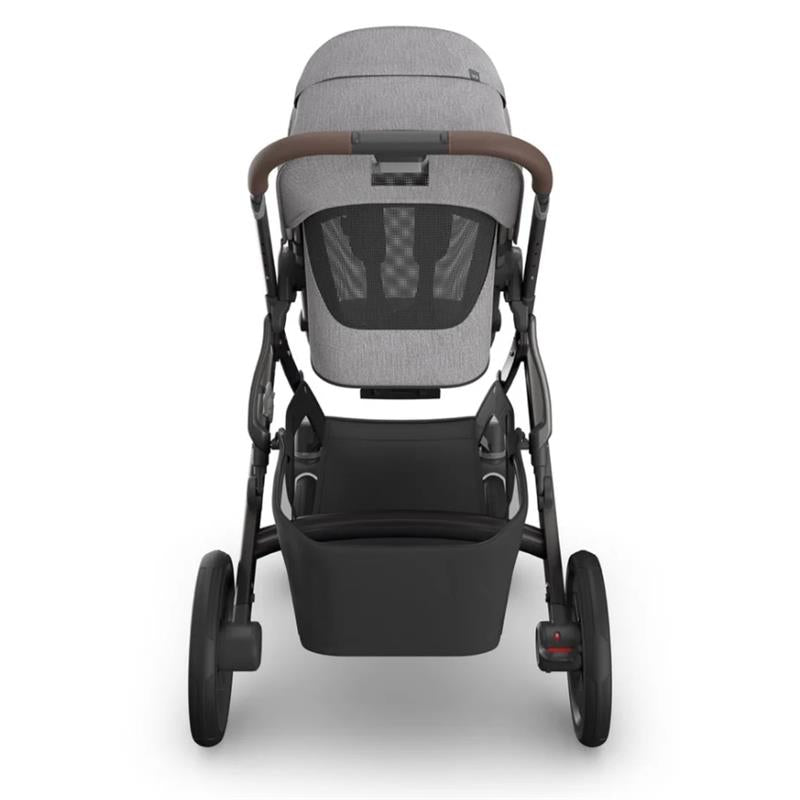 UPPAbaby Vista V3 Single-to-Double Stroller, Beau (Grey Chenille/Graphite Frame/Chestnut Leather) Image 8