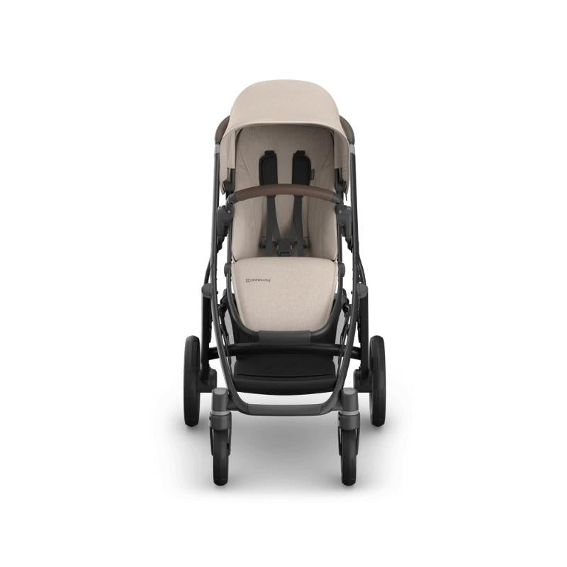Uppababy Vista V3 Stroller, Ada Sandstone Melange | Chestnut Leather Image 8