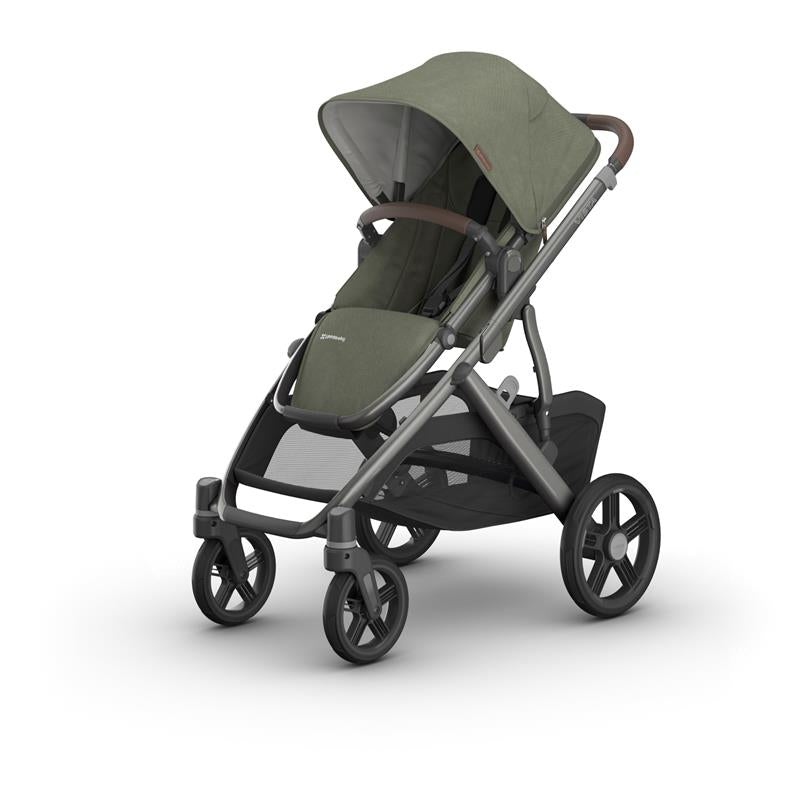 Uppababy - Vista V3 Stroller, Evelyn (Meadow Green/Graphite Frame/Chestnut Leather) Image 1