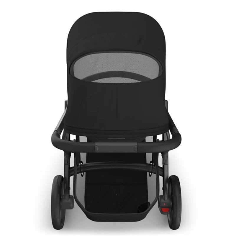 Uppababy Vista V3 Stroller, James (Black/Carbon Frame/Black Leather) Image 4