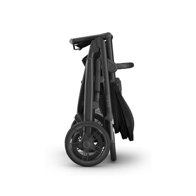 Uppababy Vista V3 Stroller, James (Black/Carbon Frame/Black Leather) Image 6