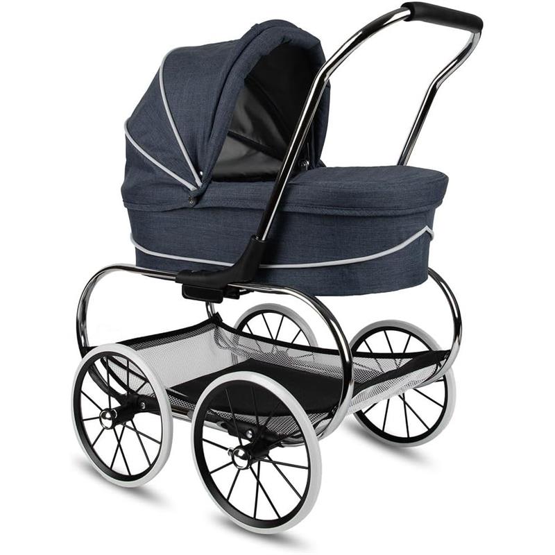 Valco Baby - Classic Denim Blue Bassinet Doll Stroller Image 4