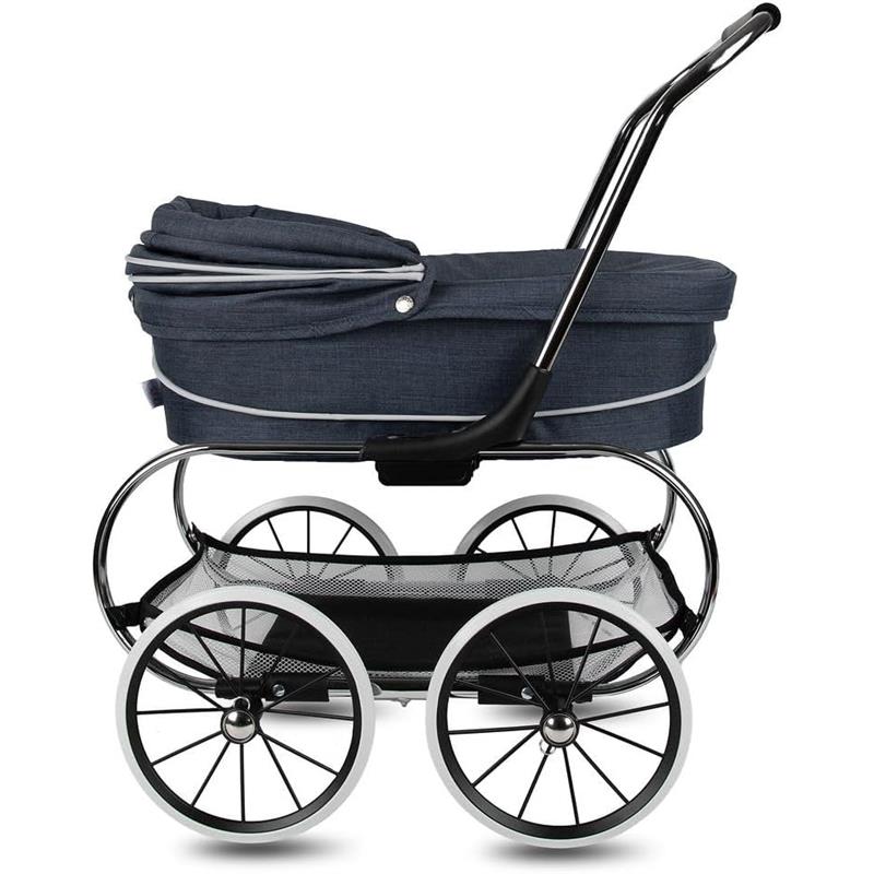 Valco Baby - Classic Denim Blue Bassinet Doll Stroller Image 5