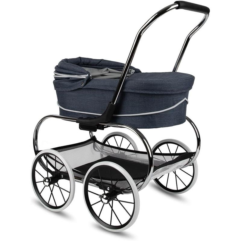 Valco Baby - Classic Denim Blue Bassinet Doll Stroller Image 6