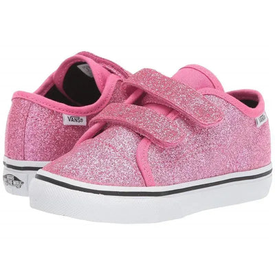 Vans - Toddler Style 23 V Glitter, Pink/White Image 1